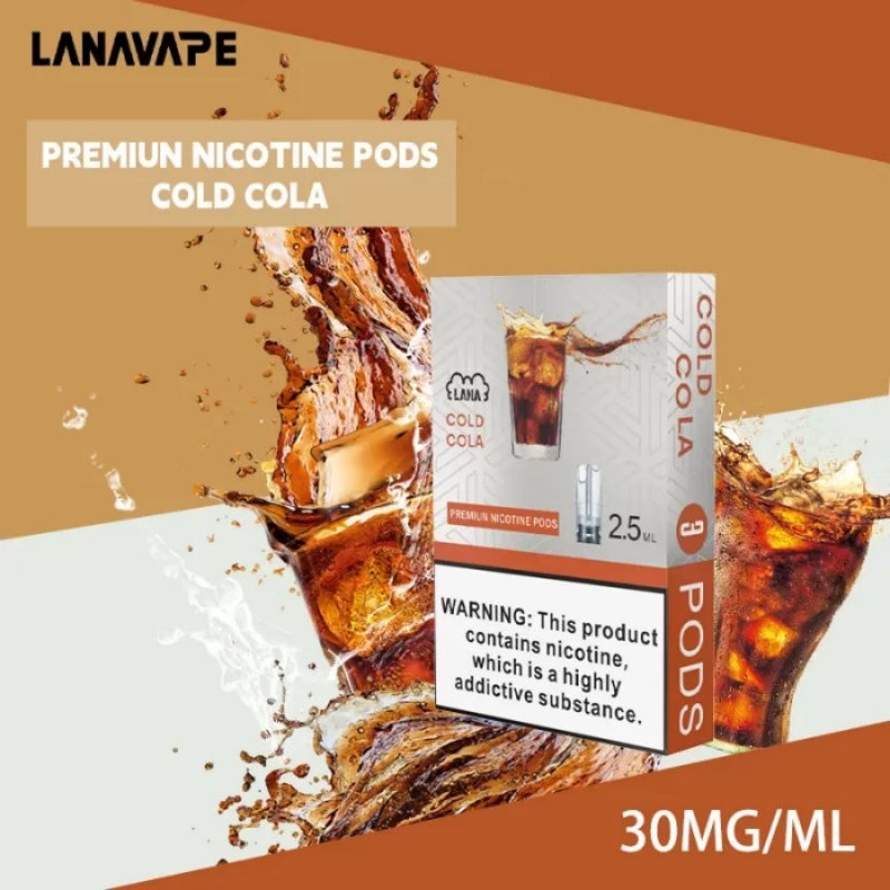 【冰可樂味】LANA電子煙透明發光煙彈 通用一代relx sp2s 台灣當天出貨